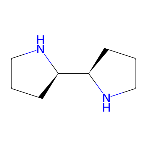 (2R,2′R)-2,2′-Bipyrrolidine结构图