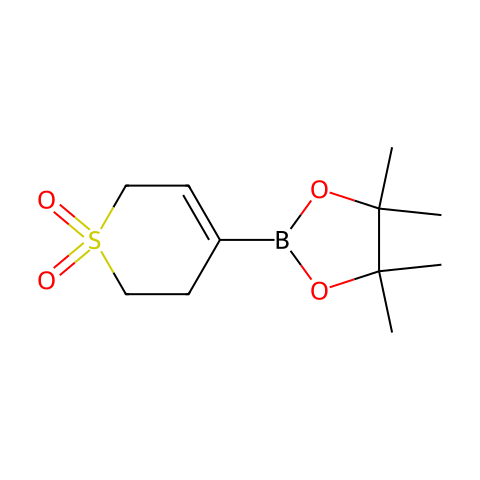 2H-Thiopyran, 3,6-dihydro-4-(4,4,5,5-tetraMethyl-1,3,2-dioxaborolan-2-yl)-, 1,1-dioxide结构图
