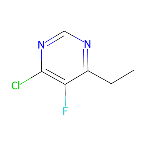 4-氯-6-乙基-5-氟嘧啶结构图