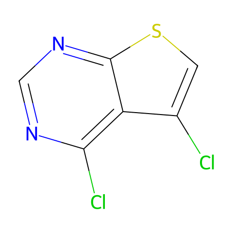 4,5-二氯噻吩并[2,3-D]嘧啶结构图