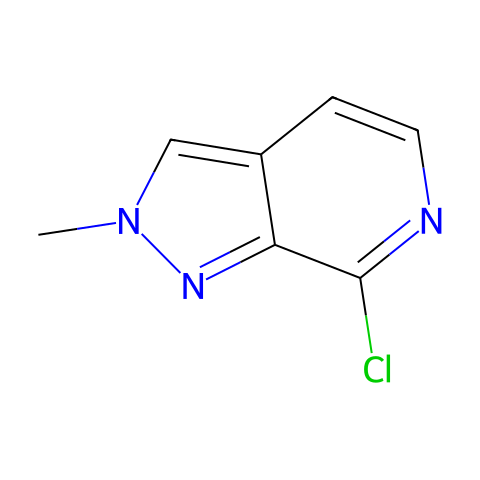 7-氯-2-甲基-2H-吡唑并[3,4-c]吡啶结构图
