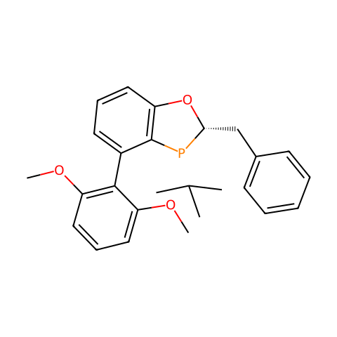 (2S,3S)-2-苄基-3-(叔丁基)-4-(2,6-二甲氧基苯基)-2,3-二氢苯并[D][1,3]氧杂磷杂环戊烯结构图
