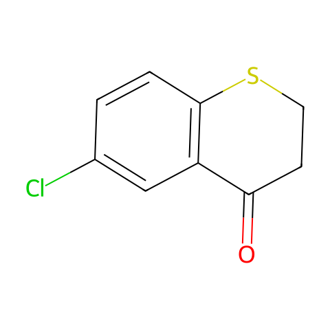6-氯硫代苯并二氢吡喃-4-酮结构图