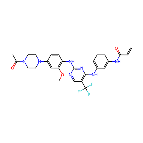 CO-1686(AVL-301),EGFR抑制剂结构图