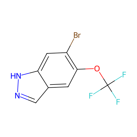 6-broMo-5-(trifluoroMethoxy)-1H-indazole结构图