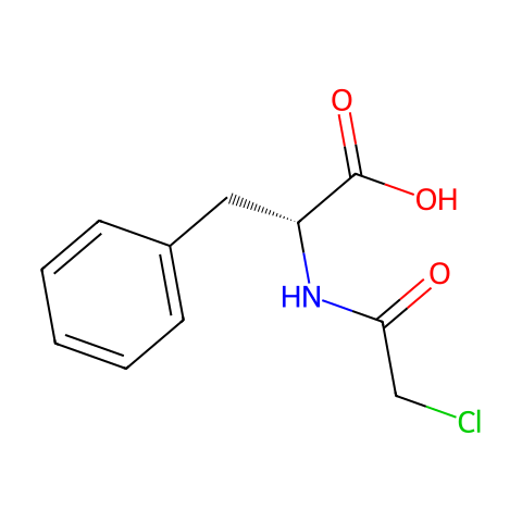 N-氯乙酰-D-苯丙氨酸结构图