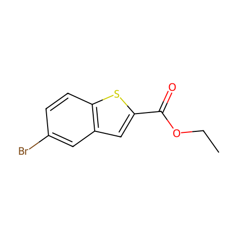 Ethyl 5-bromo-1-benzothiophene-2-carboxylate结构图