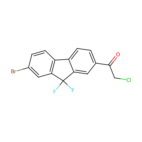 7-溴-2-(氯乙酰基)-9,9-二氟芴结构图