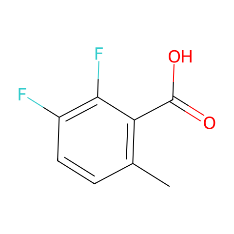 2,3-Difluoro-6-methylbenzoic acid结构图