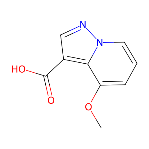 4-甲氧基吡唑并[1,5-A]吡啶-3-羧酸结构图