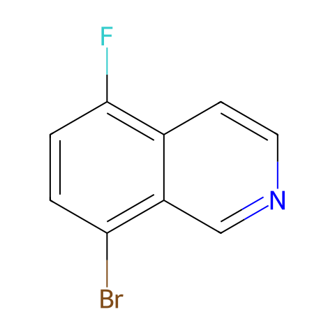8-bromo-5-fluoro-isoquinoline结构图