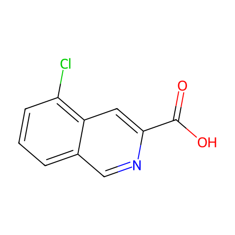 5-Chloroisoquinoline-3-carboxylic acid结构图