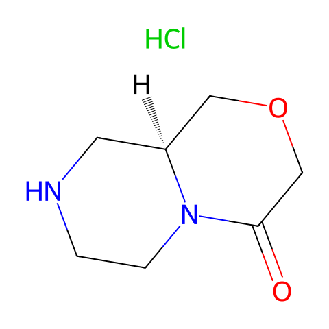 (9aS)-1,6,7,8,9,9a-hexahydropyrazino[2,1-c][1,4]oxazin-4-one;hydrochloride结构图
