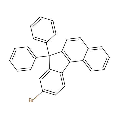 9-溴-7,7-二苯基-7H-苯并[C]芴结构图