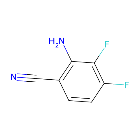 2-氨基-3,4-二氟苯腈结构图