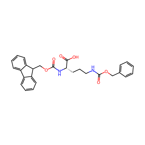 FMOC-ORN(Z)-OH结构图