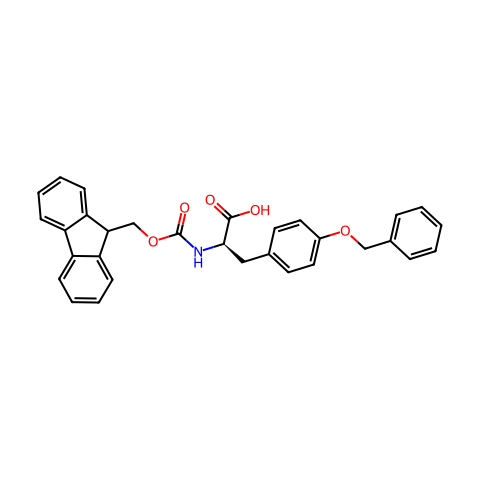 Fmoc-D-Tyr(Bzl)-OH结构图