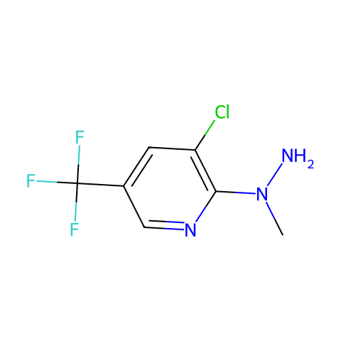 1-(3-氯-5-(三氟甲基)吡啶-2-基)-1-甲基肼结构图