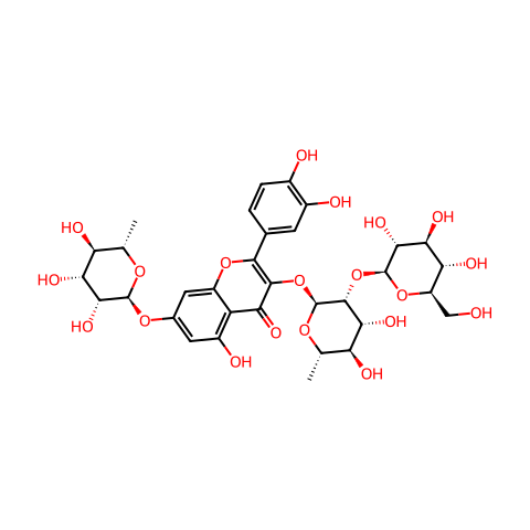 4''''-O-desacetylcleomeside A结构图