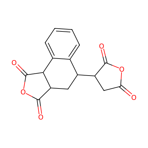 4-(2,5-二氧代四氢呋喃-3-基)-1,2,3,4-四氢萘-1,2-二甲酸酐结构图