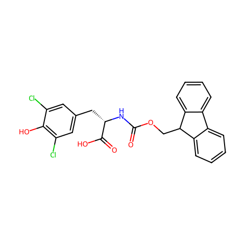 FMOC-3,5-二氯-L-酪氨酸结构图