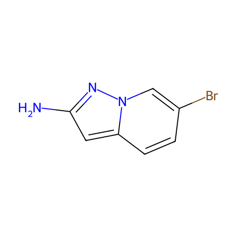 6-bromopyrazolo[1,5-a]pyridin-2-amine结构图
