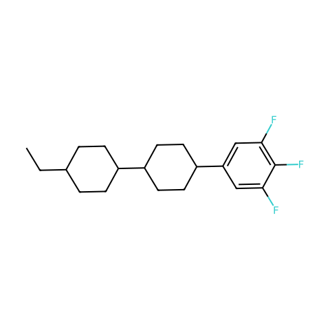 4-乙基-4'-(3,4,5-三氟苯)-1,1'-联环己烷结构图