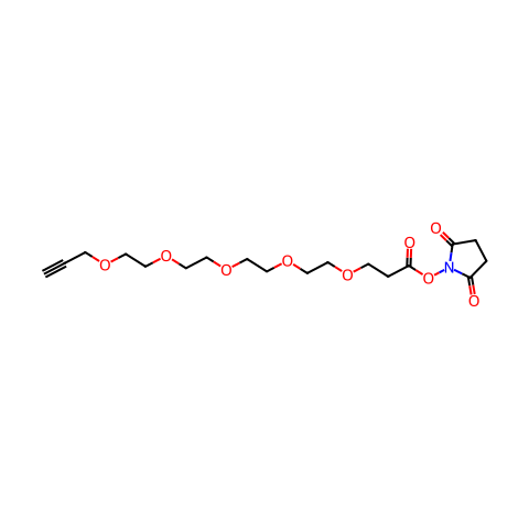 炔丙基-PEG5-NHS酯结构图