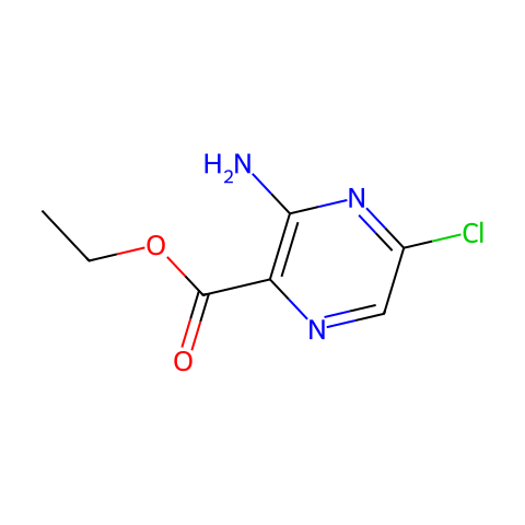 ethyl 3-amino-5-chloro-pyrazine-2-carboxylate结构图