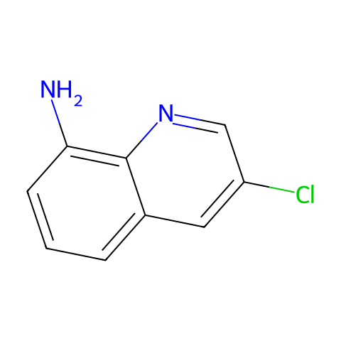 3-CHLOROQUINOLIN-8-AMINE结构图
