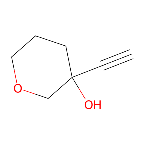 3-ethynyloxan-3-ol结构图