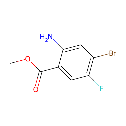 METHYL 2-AMINO-4-BROMO-5-FLUOROBENZOATE结构图