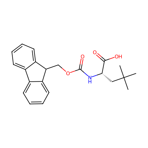 FMOC-B-叔丁基-L-丙氨酸结构图
