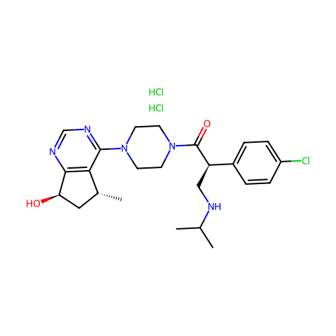 GDC-0068 (dihydrochloride)结构图