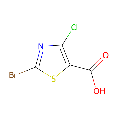 2-溴-4-氯噻唑-5-羧酸结构图