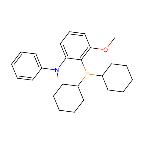 [2-二环己基膦基-3-甲氧基-N-甲基-N-苯基苯胺结构图