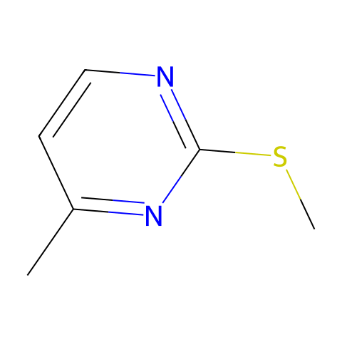 4-甲基-2-(甲硫基)嘧啶结构图