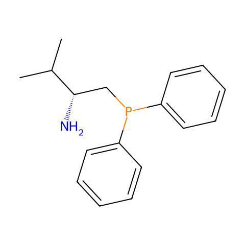 （R）-1-（二苯基膦基）-2-氨基-3-甲基丁烷结构图