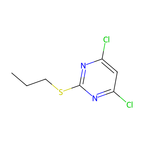 Pyrimidine, 4,6-dichloro-2-(propylthio)-结构图