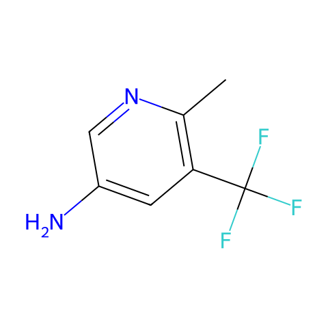 6-methyl-5-(trifluoromethyl)pyridin-3-amine结构图