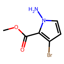 methyl 1-amino-3-bromo-1H-pyrrole-2-carboxylate结构图