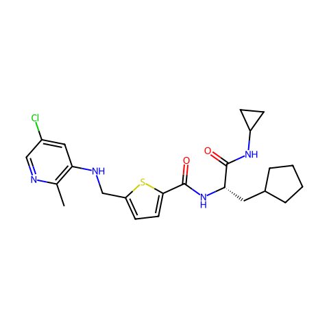 GSK 2830371,Wip1磷酸酶的变构抑制剂结构图