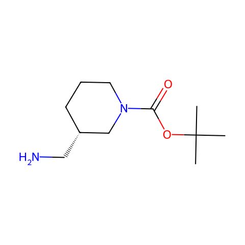 (S)-1-Boc-3-氨甲基哌啶结构图