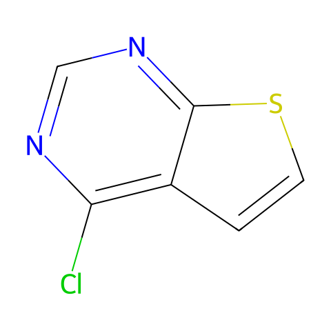 4-氯噻吩并[2,3-d]嘧啶结构图