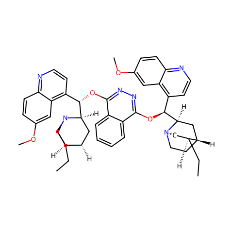 氢化奎尼定 1,4-(2,3-二氮杂萘)二醚结构图