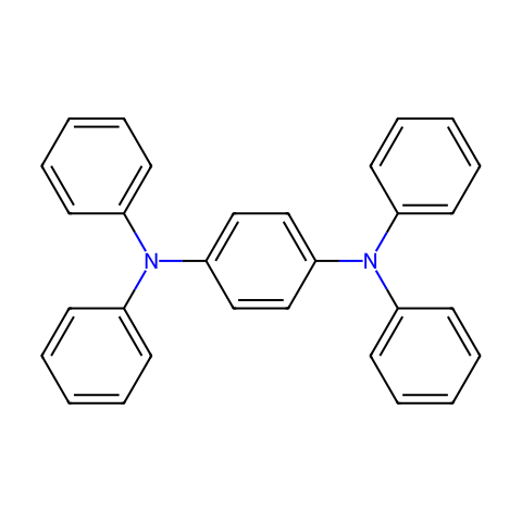 N,N,N',N'-四苯基-1,4-苯二胺结构图