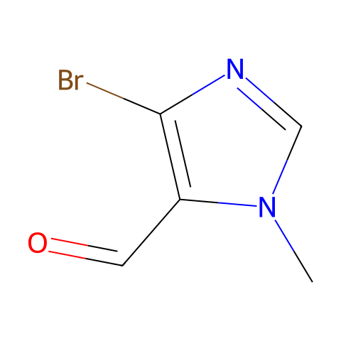 4-溴-1-甲基-1H-咪唑-5-甲醛结构图