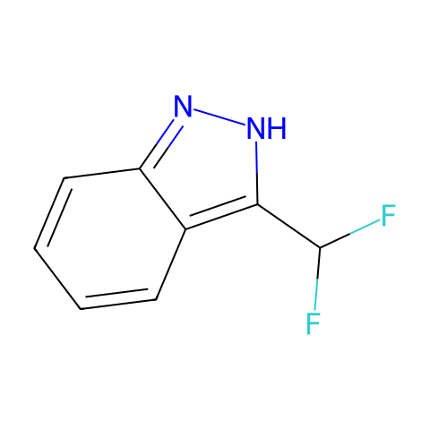 3-(difluoromethyl)-1H-indazole结构图