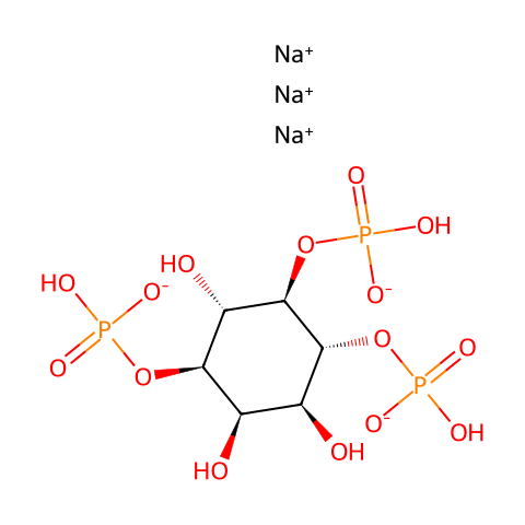 D-myo-Inositol-1,4,5-triphosphate (sodium salt)结构图
