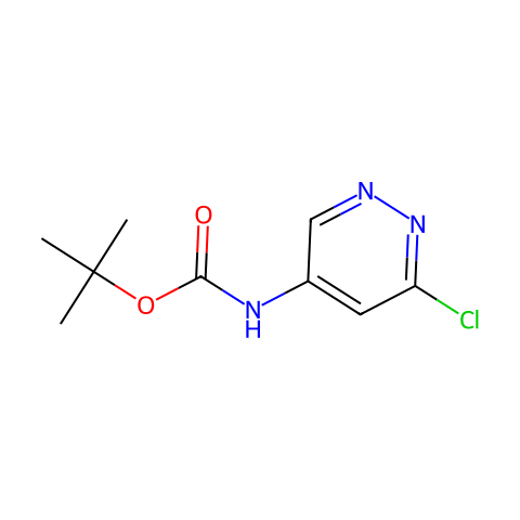 tert-butyl N-(6-chloropyridazin-4-yl)carbamate结构图